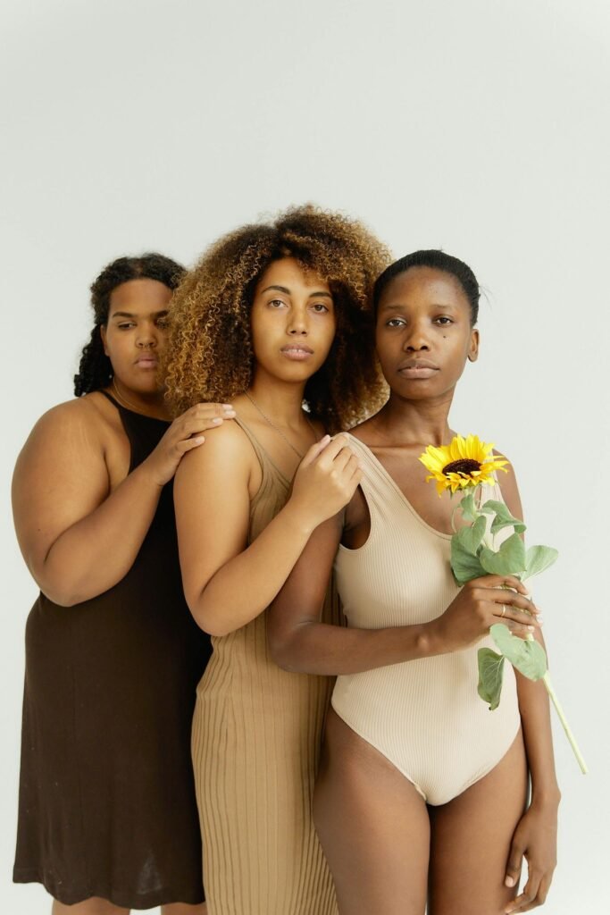 Black women at a support group for sexual health